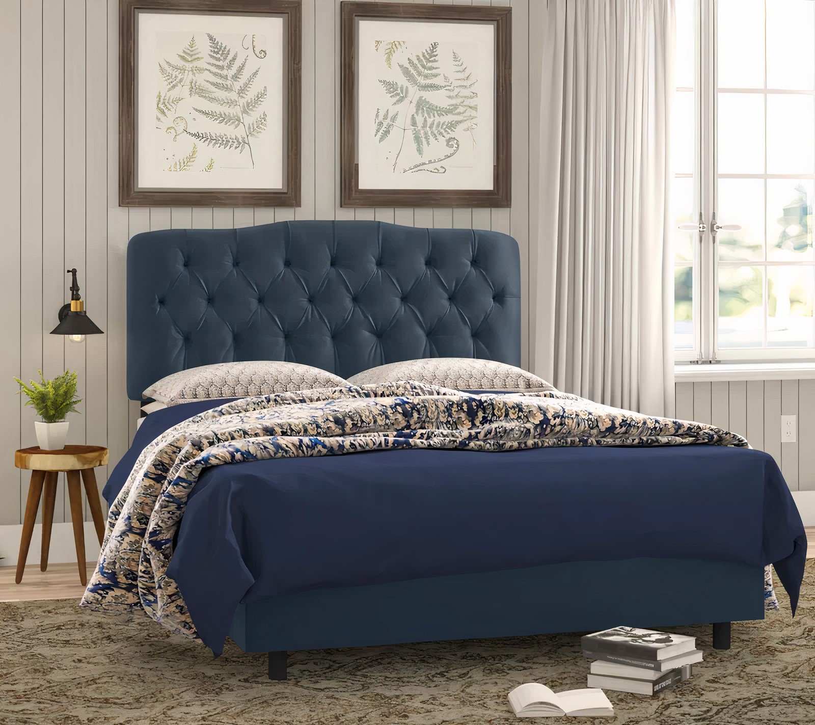 Upholstered Panel Bed